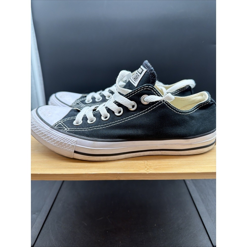 Converse Chuck Taylor All Star OX Low Top Black Canvas Lace-Up Sneaker M9166